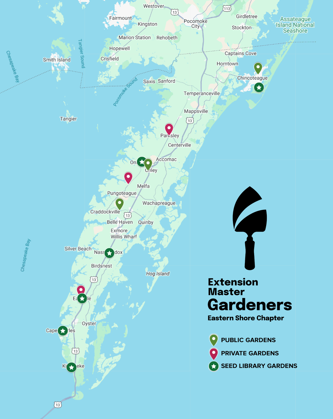 ESVG Gardens Map