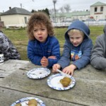 N.R.Y.G. kids lunching on veggies! 3/24